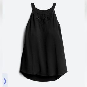 Market & Spruce halter top with lace detail